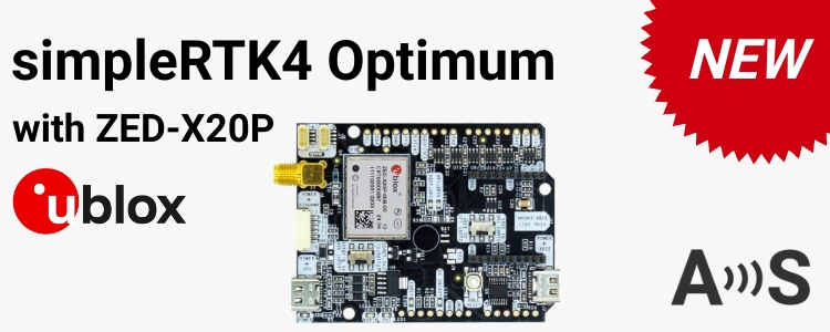 new u-blox zed-x20p RTK evaluation boards all-band ArduSimple