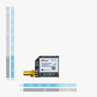 dimensions u-blox zed-f9p SMA GSSS RTK receiver simpleRTK2B micro