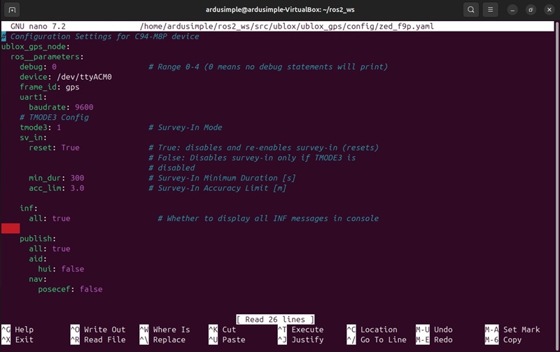 integration u-blox ZED-F9P rtk receiver with corrections into ROS2