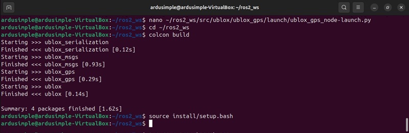 integration u-blox ZED-F9P rtk receiver with corrections into ROS2