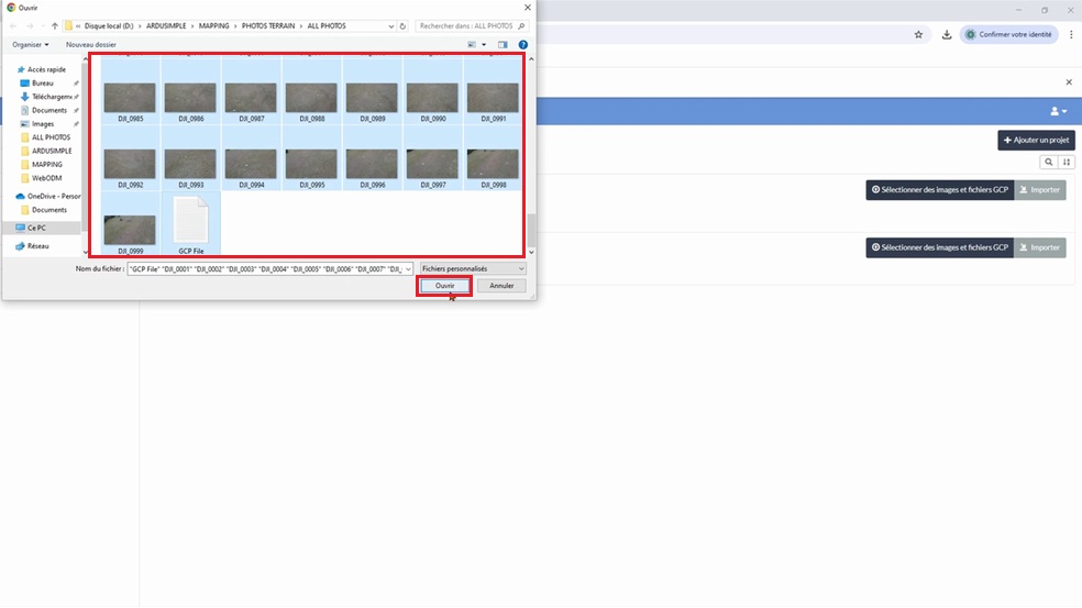 instruction manual create precise 3D map with GCP and drone on WebODM