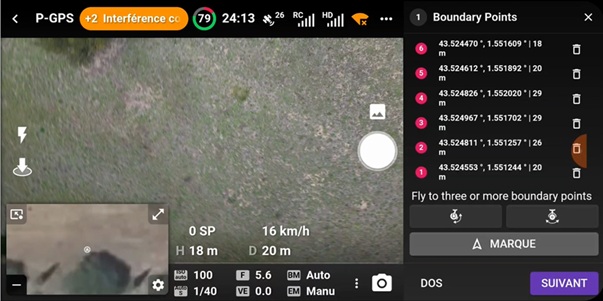 instruction manual create precise 3D map with GCP and drone on WebODM