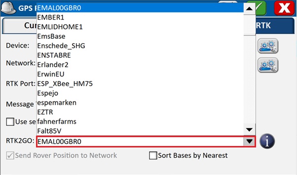 Manual setup and mapping using affordable RTK kit in Carlson SurvPC - mountpoint