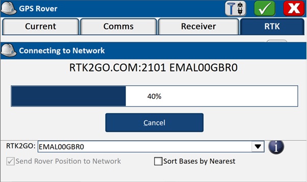 Manual setup and mapping using affordable RTK kit in Carlson SurvPC - rtk2go
