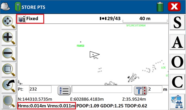 Manual setup and mapping using affordable RTK kit in Carlson SurvPC - precision