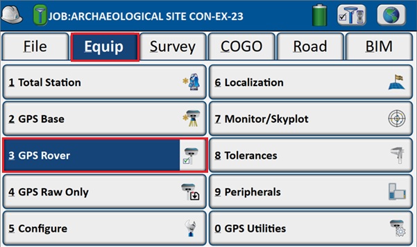 Manual setup and mapping using affordable RTK kit in Carlson SurvPC - gps rover