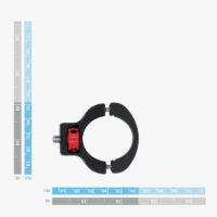 dimensions compact clamp for surveyor pole