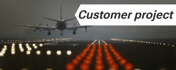 customer project measuring airport PAPI lights